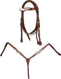 Produktbild von Westerntrensen mit Brustgeschirr und Zügel für Pferde Lakota