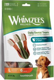 Produktbild von Whimzees by Wellness Toothbrush Größe L für große Hunde - 6 x 60 g