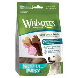 Produktbild von WHIMZEES Puppy Stix Kauknochen für große Welpen - 14 x 210 g