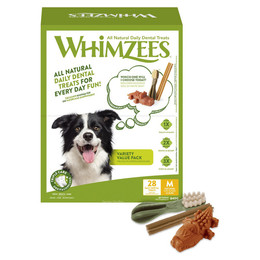 Produktbild von Whimzees Variety Value Box M Kausnacks für Hunde