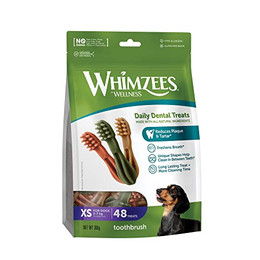 Produktbild von WHIMZEES Zahnbürste Kaustangen für sehr kleine Hunde XS - 48 x 360 g