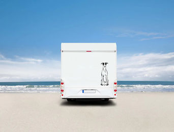 Produktbild von Whippet Windhund Auto Wohnmobil Aufkleber