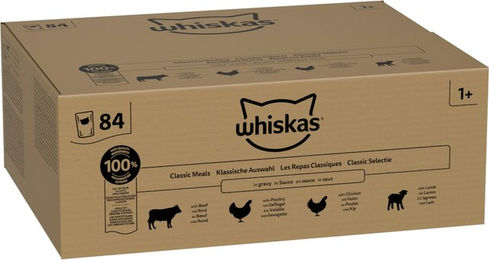Produktbild von Whiskas 1+ Adult Beutel 84 x 85 g - Klassische Gerichte in Soße