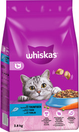Produktbild von Whiskas 1+ Adult Trockenfutter mit Thunfisch - 3800 g