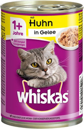 Produktbild von Whiskas 1+ in Gelee 400 Gramm Katzennassfutter 24 x 400 Gramm Huhn