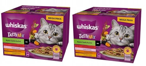 Produktbild von Whiskas 1+ Katzenfutter Tasty Mix Chef's Choice in Sauce - 48 x 85 g