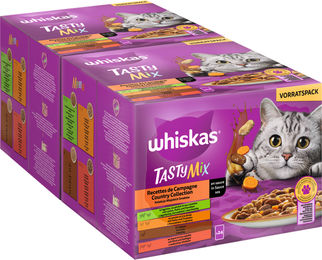 Produktbild von Whiskas 1+ Katzenfutter Tasty Mix Country Collection in Sauce - 24 x 85 g