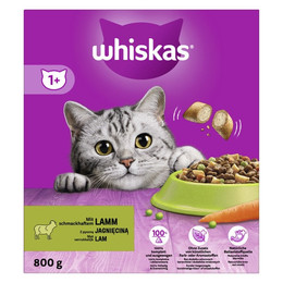 Produktbild von Whiskas 1+ Trockenfutter mit Lamm - 5 x 800 g
