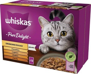 Produktbild von Whiskas Adult 1+ Katzenfutter Pure Delight Geflügel Auswahl in Gelee - 12 x 85 g