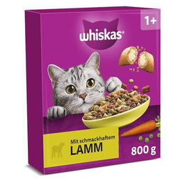 Produktbild von Whiskas Adult 1+ Trockenfutter Lamm - 5 x 800 g