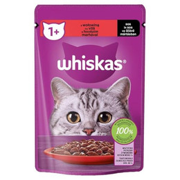 Produktbild von Whiskas Adult Katzenfutter mit Rind in Sauce - 56 x 85 g