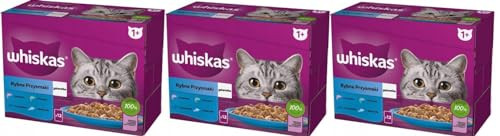 Produktbild von Whiskas Adult Katzenfutter Nassfutter Fisch Auswahl in Gelee - 36 x 85 g