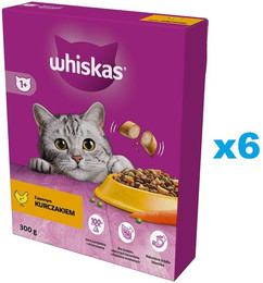 Produktbild von Whiskas Adult Katzentrockenfutter mit Huhn - 2 x 300 g