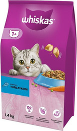 Produktbild von Whiskas Adult Katzentrockenfutter mit Thunfisch - 2 x 1,4 kg