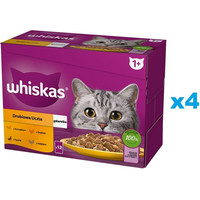 Produktbild von WHISKAS Adult Nassfutter Geflügel in Gelee - 48 x 85 g