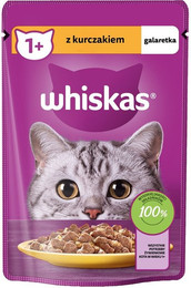 Produktbild von Whiskas Adult Nassfutter mit Huhn in Gelee - 56 x 85 g