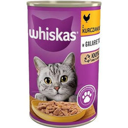 Produktbild von WHISKAS Adult Nassfutter mit Huhn in Gelee - 400 g