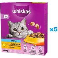 Produktbild von Whiskas Adult Sterile 1+ Trockenfutter mit Huhn - 4 x 800 g