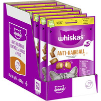 Produktbild von WHISKAS Anti-Hairball Leckerlis für adulte Katzen - 6 x 50 g