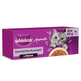 WHISKAS Aromatic Selection Meeresfrüchte in Sauce Katzennassfutter - 40 x 85 g – Bild 1 von 10