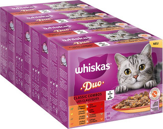 Produktbild von Whiskas Duo Portionsbeutel Classic Combos & Ocean Delights - 48 x 85 g