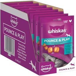 Produktbild von WHISKAS Energie und Vitalität Leckerlis mit Huhn für Katzen - 8 x 45 g