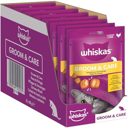 Produktbild von WHISKAS Gesunder Glanz Leckerlis mit Huhn für Katzen - 8 x 45 g