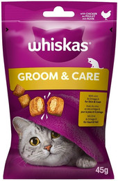 Produktbild von WHISKAS Gesunder Glanz Leckerlis mit Huhn für Katzen - 8 x 45 g