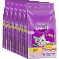 Produktbild von Whiskas Katzen Trockenfutter Adult 1+ Huhn - 6 x 1,9 kg