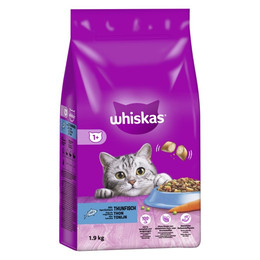 Produktbild von Whiskas Katzen Trockenfutter Adult 1+ Thunfisch - 6 x 1,9 kg