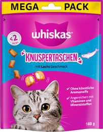 Whiskas Knuspertaschen mit Lachs - 4 x 180 g – Bild 1 von 3