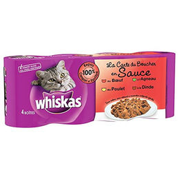 Produktbild von Whiskas La Carte des Metzgers in Sauce Katzenfutter - 4 x 400 g