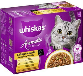 Whiskas Nassfutter Katze Adult Geflügel Auswahl in Sauce - 12 x 85 g – Bild 1 von 3