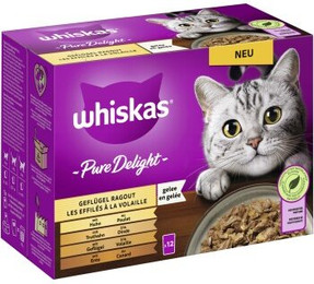 Produktbild von Whiskas Pure Delight Geflügel Ragout in Gelee - 12 x 85 g