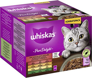 Produktbild von Whiskas Pure Delight Klassisches Ragout in Gelee - 24 x 85 g