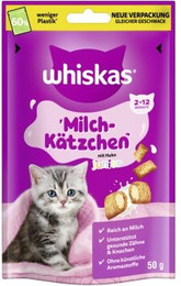 Produktbild von Whiskas Snacks Junior Milch-Kätzchen mit Huhn - 6 x 50 g