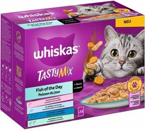 Whiskas Tasty Mix Fish of the Day in Sauce - 48 x 85 g – Bild 1 von 3