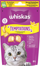 Whiskas Temptations - Huhn und Käse  - 60 Gramm – Bild 1 von 2