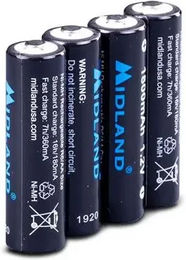 Produktbild von Wiederaufladbare Batterien Midland G9 Pro (x4)