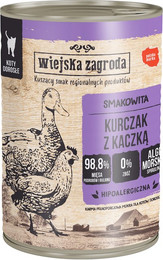 Produktbild von Wiejska Zagroda Cat Huhn mit Ente - 12 x 400 g