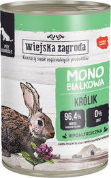 Produktbild von Wiejska Zagroda Dog 12 x 400 g - Kaninchen
