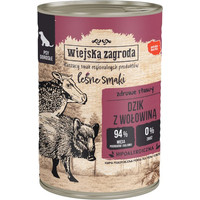 Produktbild von Wiejska Zagroda Dog Wildschwein mit Rind - 12 x 400 g