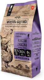Produktbild von WIEJSKA ZAGRODA Huhn mit Ente für Katzen 10 kg