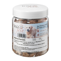 Produktbild von Wild & Fein Hundesnack Hühnerherzen gefriergetrocknet - 60 g