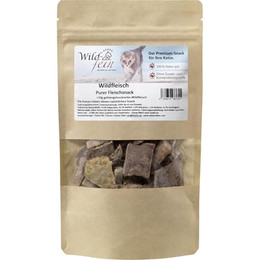 Produktbild von Wild & Fein Wildfleischsnack für Katzen, gefriergetrocknet, 50g