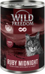 Produktbild von Wild Freedom Adult Red Katzenfutter Schwein Rind Kaninchen - 6 x 400 g