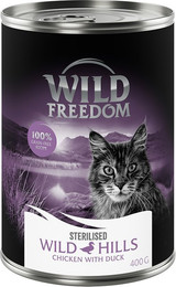 Produktbild von Wild Freedom Adult Sterilised Ente & Huhn - 6 x 400 g