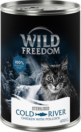 Produktbild von Wild Freedom Adult Sterilised Seelachs & Huhn - 6 x 400 g