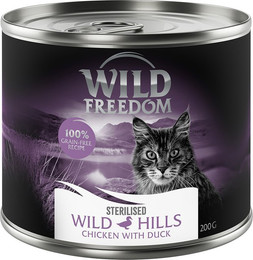 Produktbild von Wild Freedom Adult Sterilised Wild Hills Ente & Huhn - 6 x 200 g