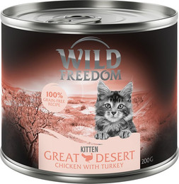 Produktbild von Wild Freedom Kitten Wild Desert Truthahn & Huhn - 6 x 200 g